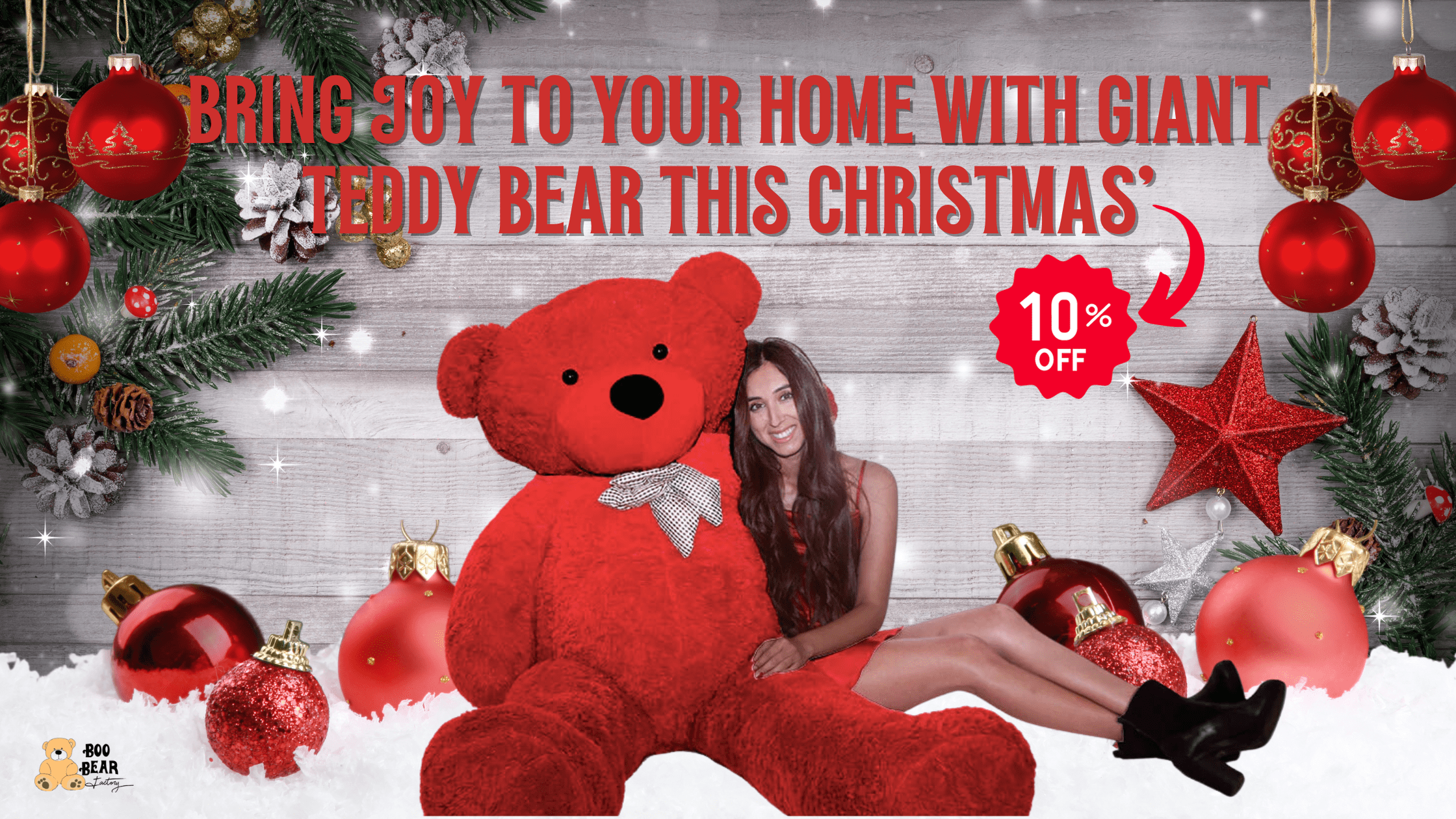 Bring Joy To Your Home With Giant Teddy Bear This Christmas