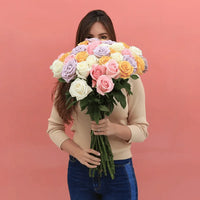 Thumbnail for Assorted Colors Long Stem Roses