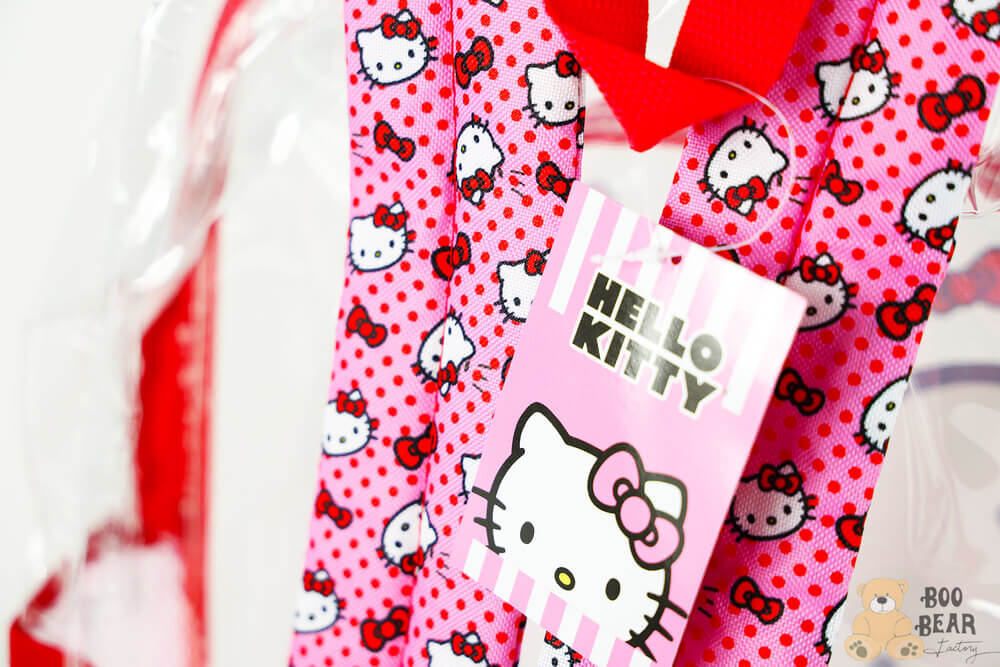 Transparent Red Hello Kitty BackPack Backcloseup