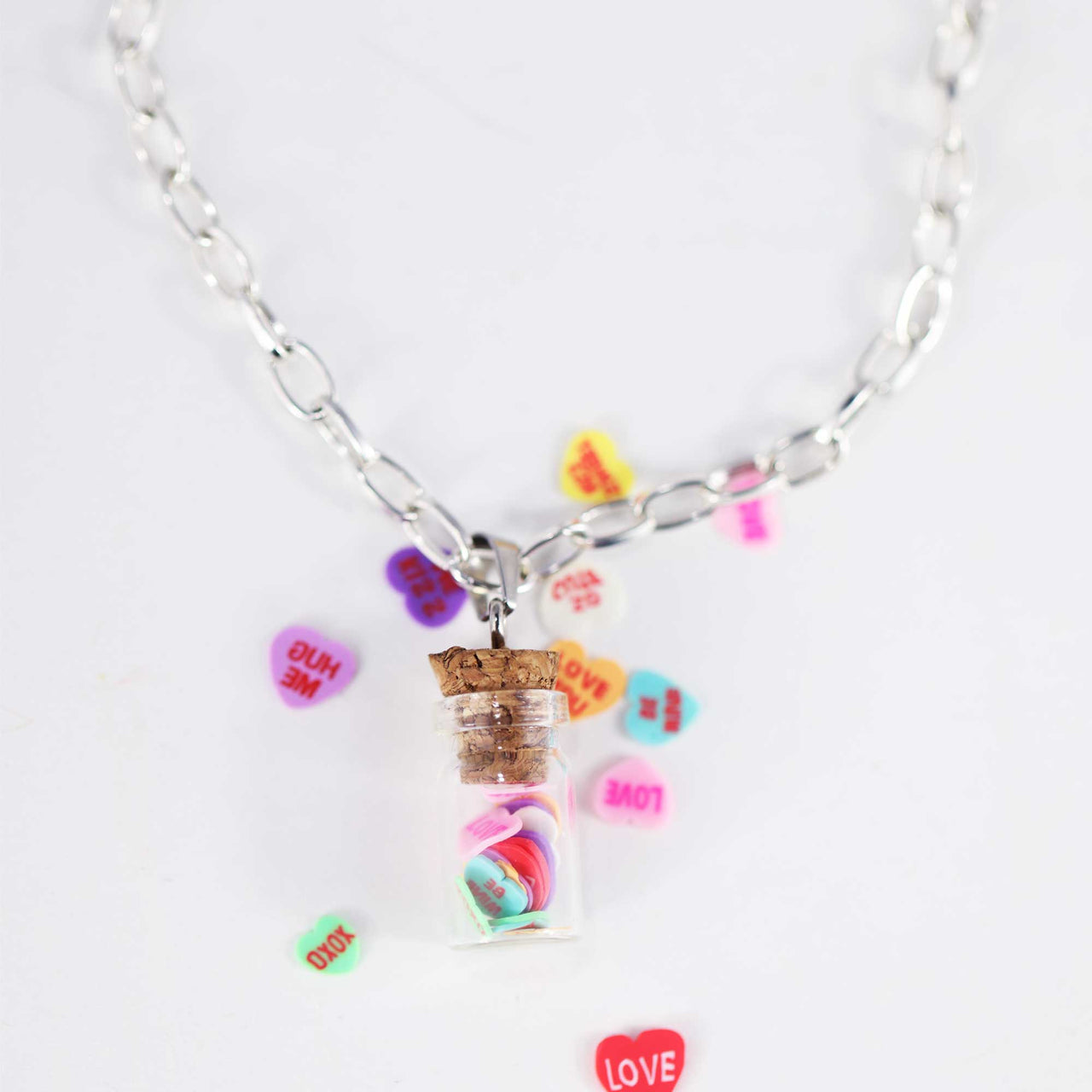 bottle of hearts bracelet