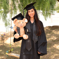 Thumbnail for Graduation Bear Plush Black Cap