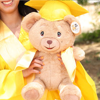 Thumbnail for graduation bear with gold cap and gown