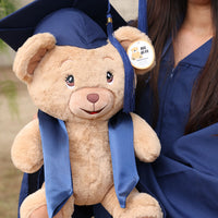 Thumbnail for graduation teddy bear with navy blue cap