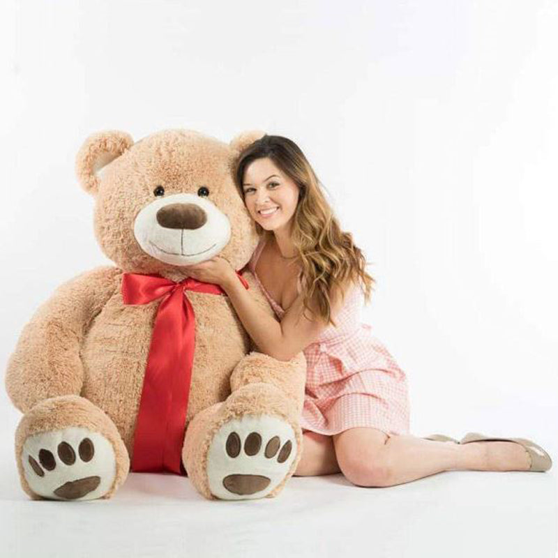 5 feet fluffy teddy bear