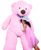 6 ft Life-Size Teddy Color Pink - 6 Ft Giant Teddy Bear - Just at $125 - Boo Bear Factory