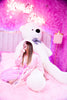 Giant White Teddy Bear - Color White with size 5 ft to 7 ft - Starting at $99 - Boo Bear Factory