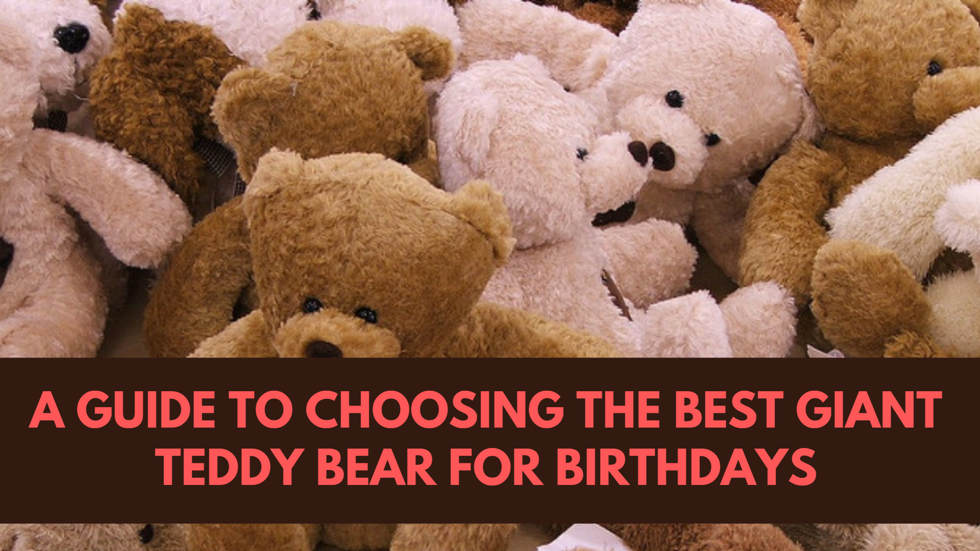 Guide to Choosing the Best Giant Teddy Bear for Birthdays