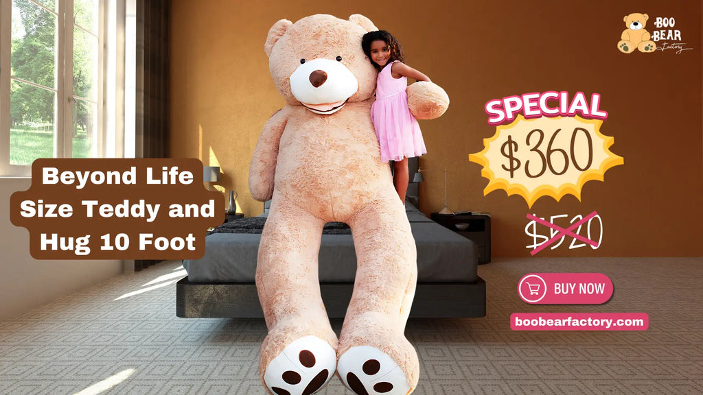 Giant teddy bear 10 feet shop