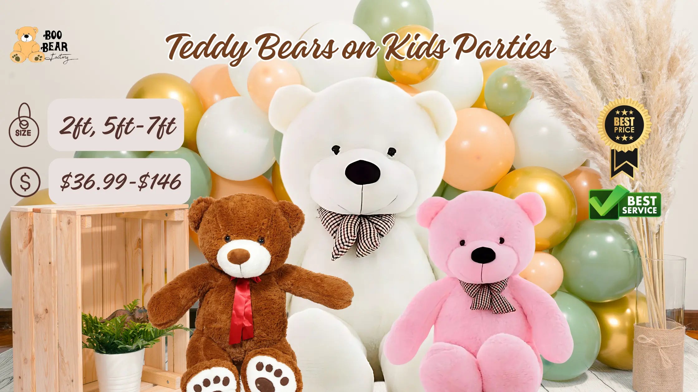 Teddy bears on kids party