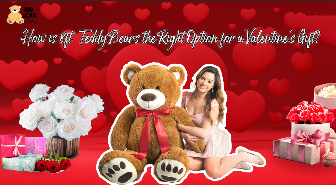 Valentines day gift 8 feet teddy
