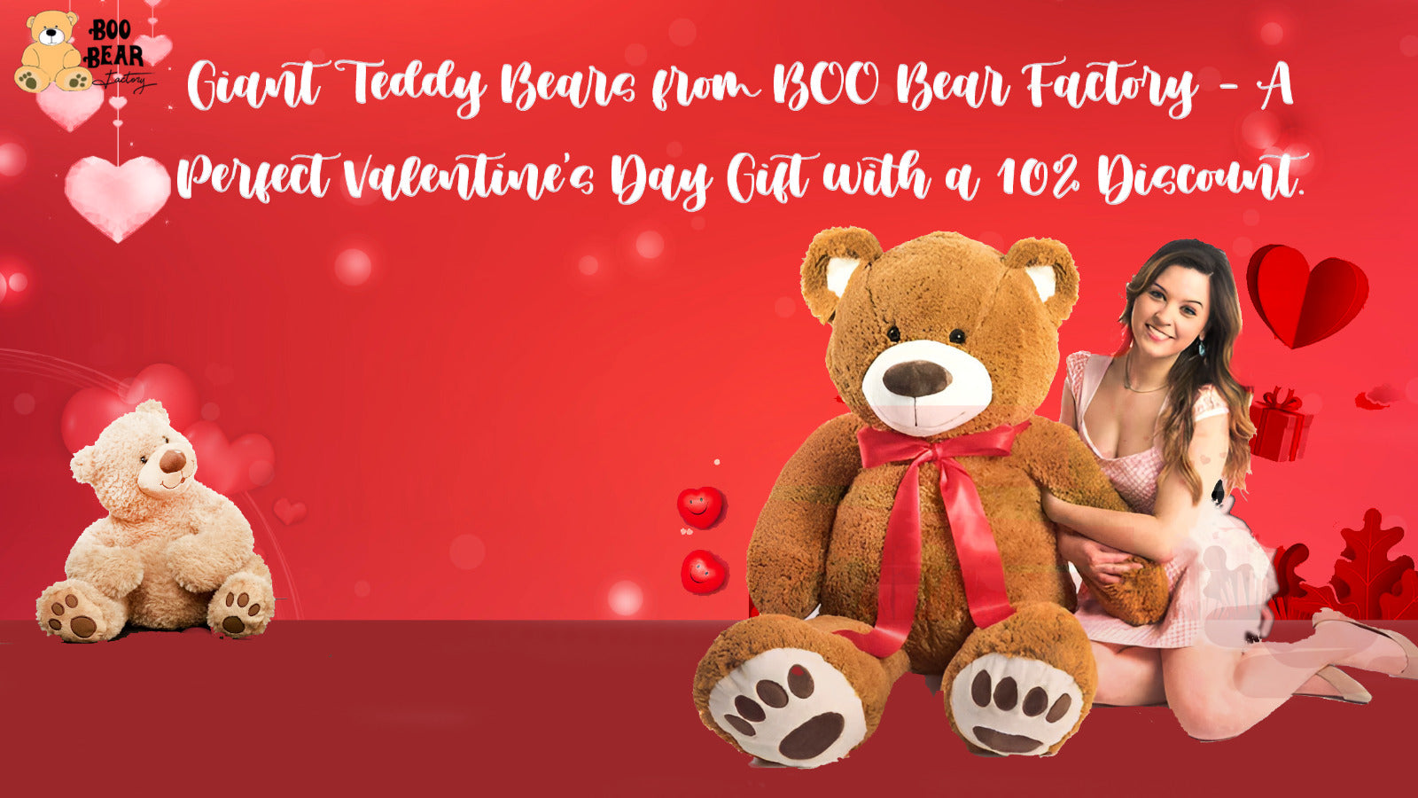 Embracing Love: Giant Teddy Bears from BOO Bear Factory - A Perfect Valentine's Day Gift with a 10% Discount