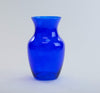 Blue Glass Rose Bouquet Vase