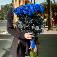 Thumbnail for Blue Roses | Real Fresh Long Stem Blue Roses