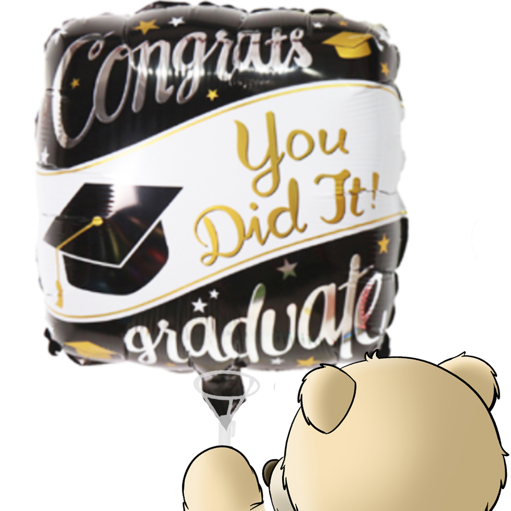 Congrats You Did It Graduate Balloon - Just 14.99 - Boobear Factory ...