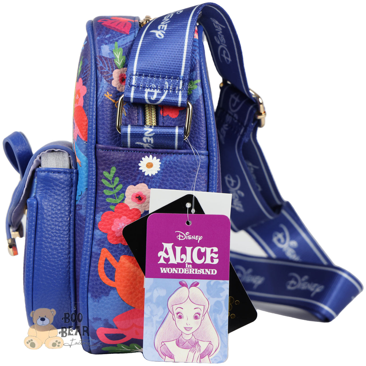 Disney Alice in Wonderland Crossbody Bag Blue left