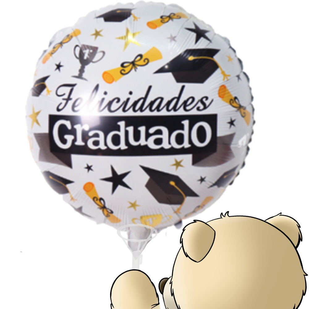Felicidades Graduado Balloon - Boo Bear