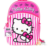 Thumbnail for Hello Kitty Bows and Stripes Backpack with One Front Pocket Pink