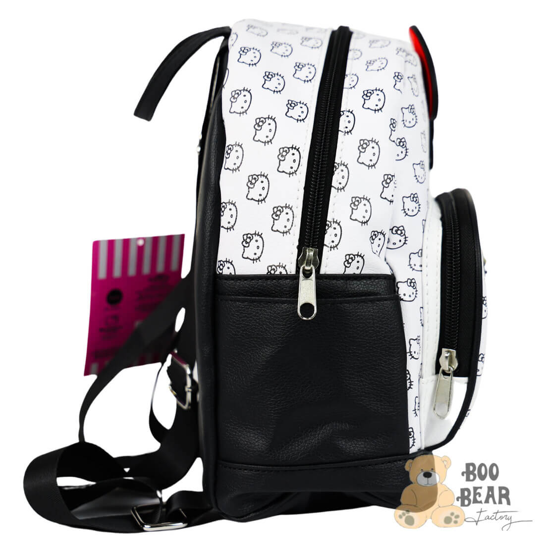 Hello Kitty Face Print Backpack with Bow Rightside