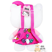 Thumbnail for Hello Kitty Plush Backpack with Heart Shaped Prints Backview