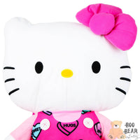Thumbnail for Hello Kitty Plush Backpack with Heart Shaped Prints Headcloseup