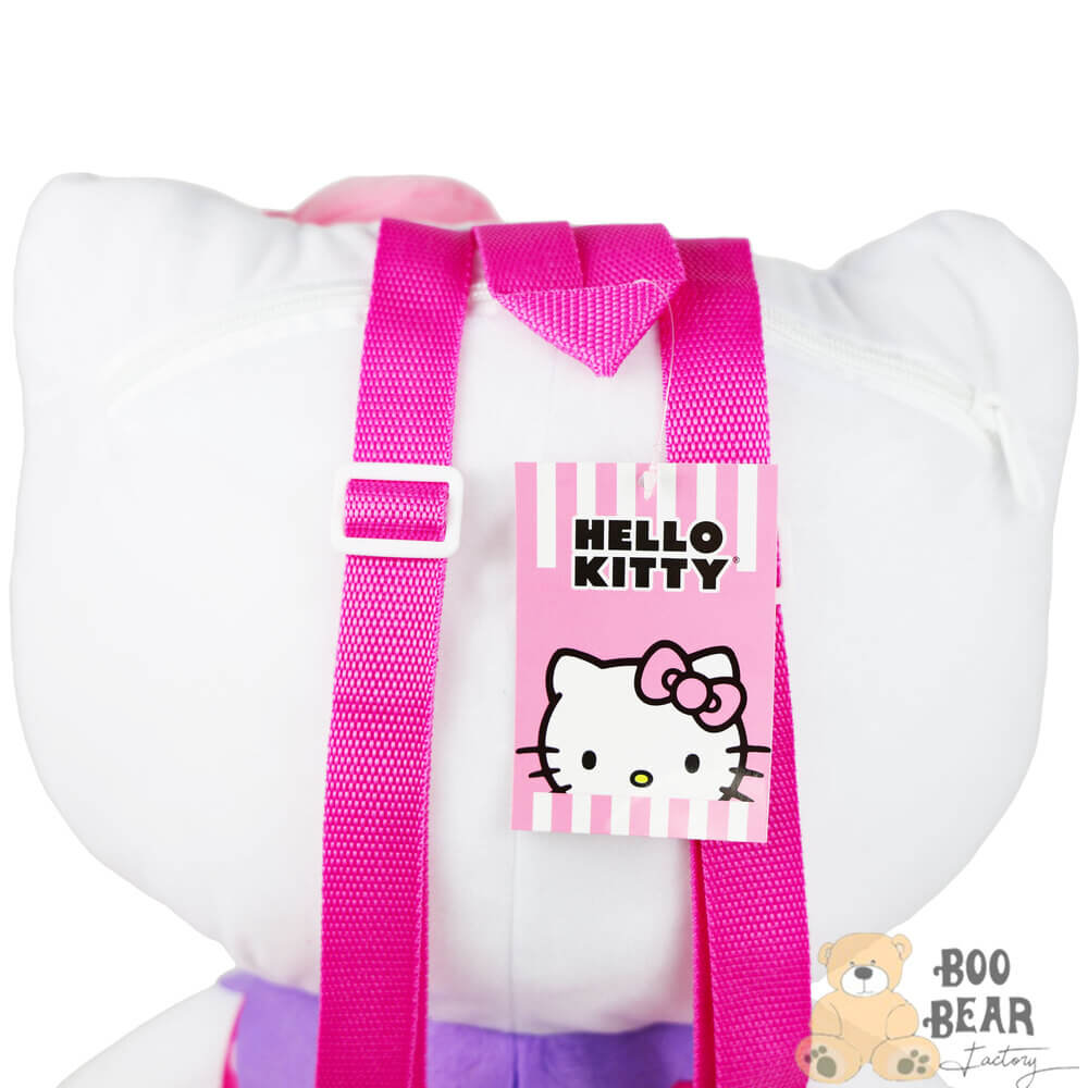 Hello Kitty Plush Backpack with Polka Dots Dress Head