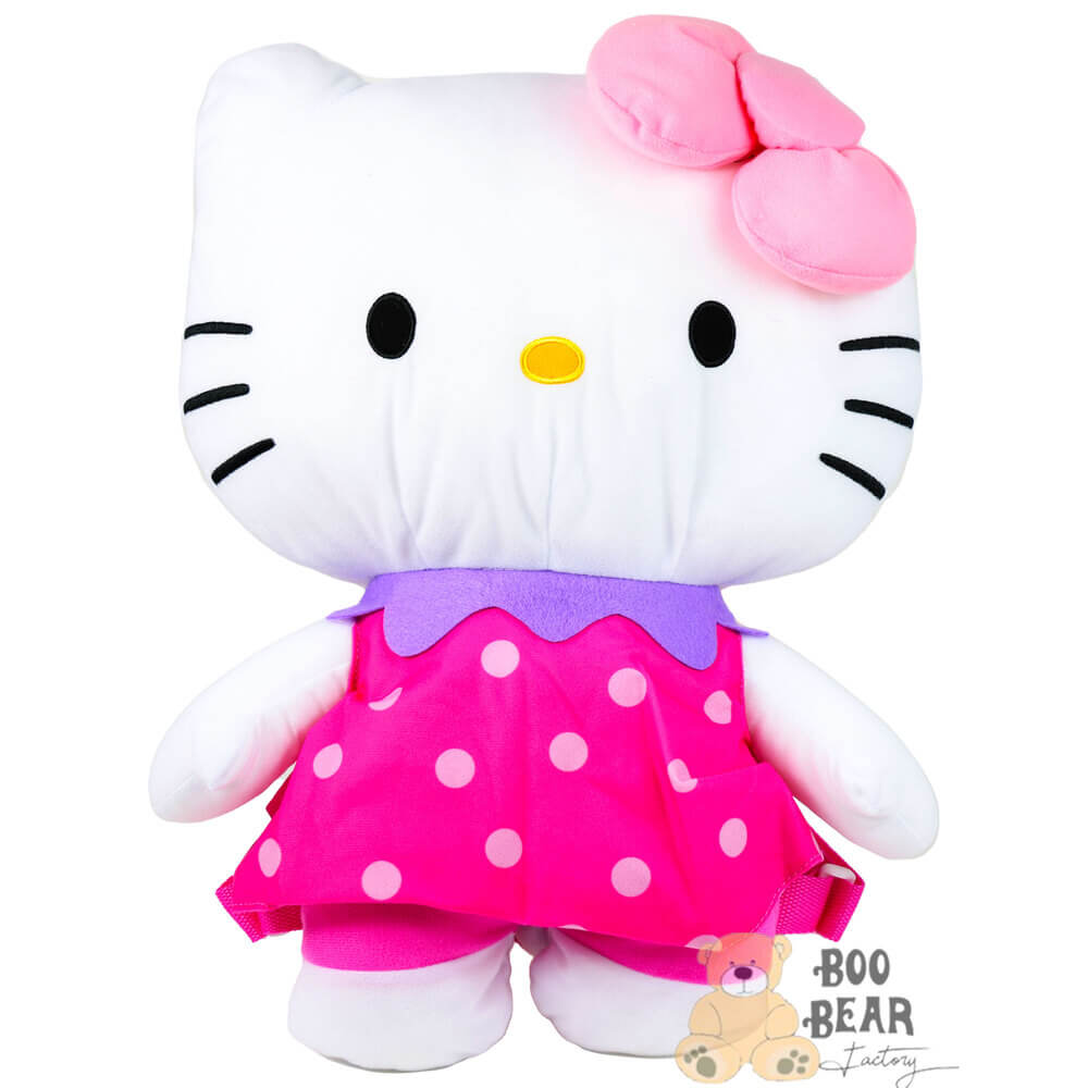 Hello Kitty Plush Backpack with Polka Dots Dress