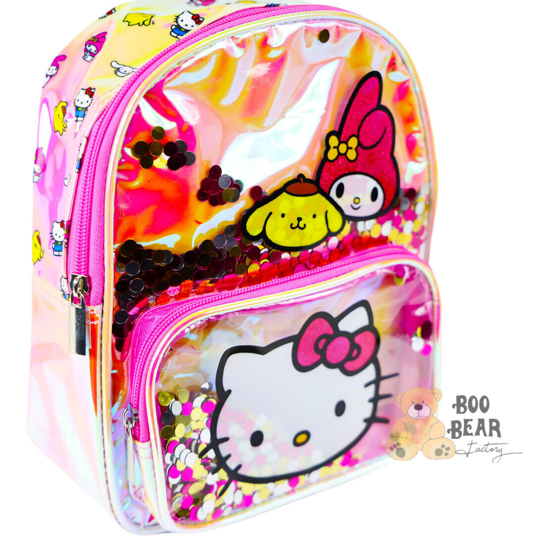 Hello Kitty Shakies Girls Mini Backpack Pink Sideview