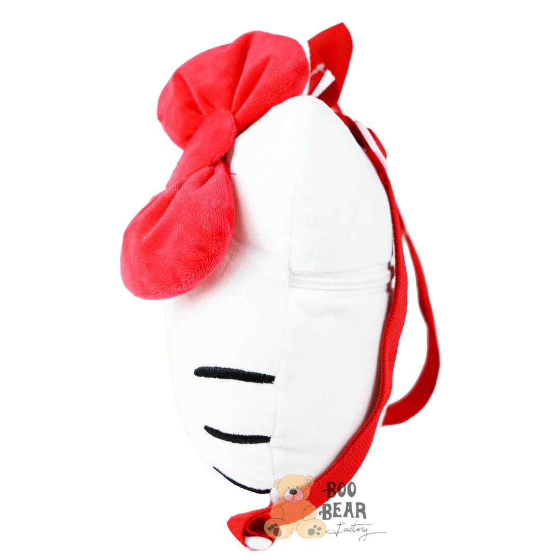 Hello Kitty Soft Plush Mini Backpack with Red Bow Right