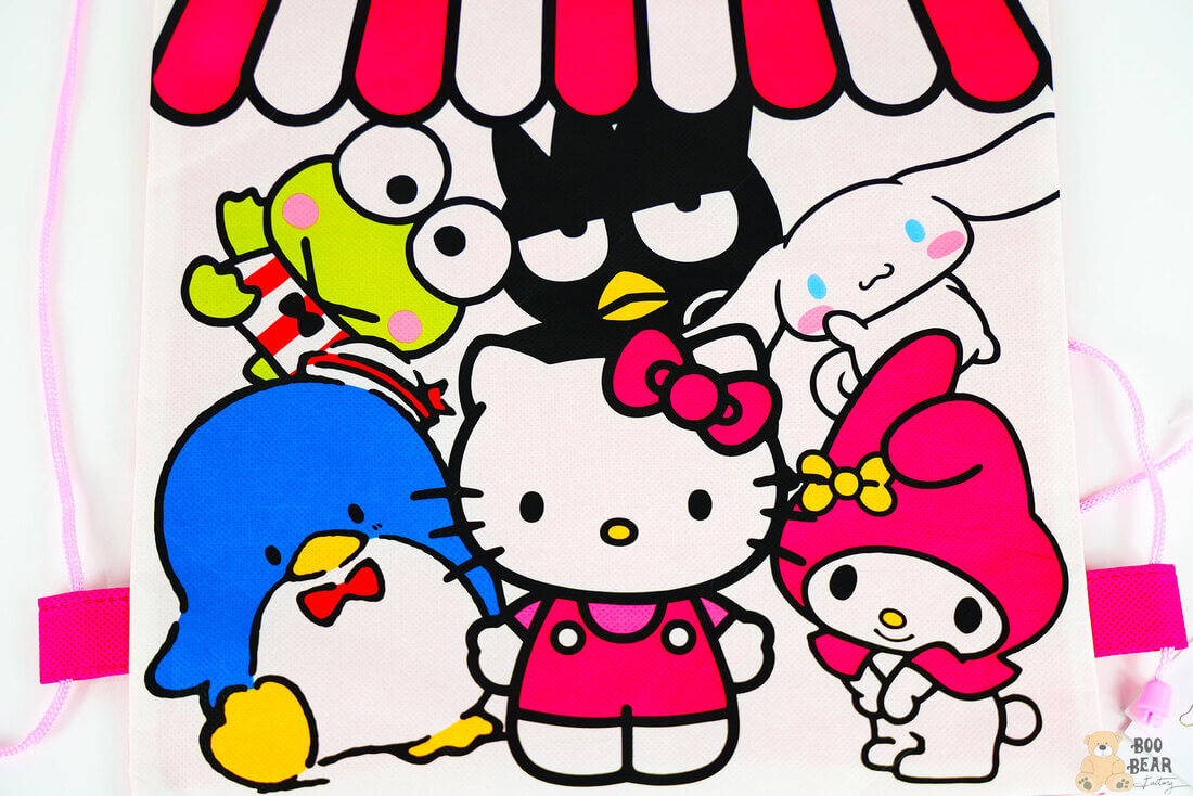 Hello Kitty and Friends Gymsack Closeup