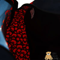 Thumbnail for Hello Mini Kitty Black Red Backpack Innerview