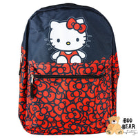 Thumbnail for Hello Mini Kitty Black Red Backpack