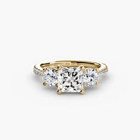 Thumbnail for Three-Stone with Pavé Band