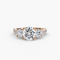 Thumbnail for Three-Stone with Pavé Band