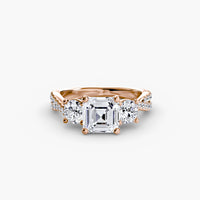 Thumbnail for Three-Stone with Pavé Band 2