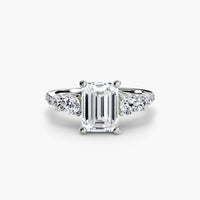 Thumbnail for Five Stone Ring with Pavé Band