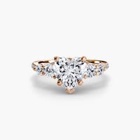 Thumbnail for Five Stone Ring with Pavé Band