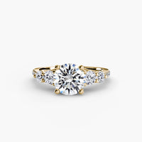 Thumbnail for Five Stone Ring with Pavé Band