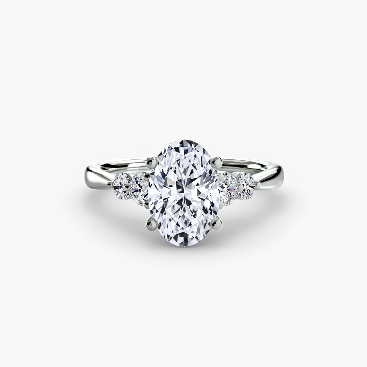 Solitaire with Shoulder Accents 2