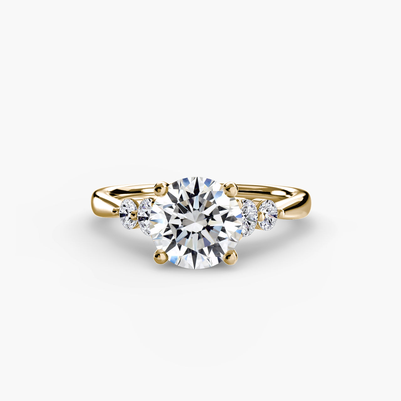 Solitaire with Shoulder Accents 2