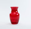 Red Glass Rose Bouquet Vase