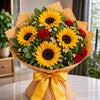 Sunflower Bouquet | Fresh Hand-Tied Yellow Sunflowers