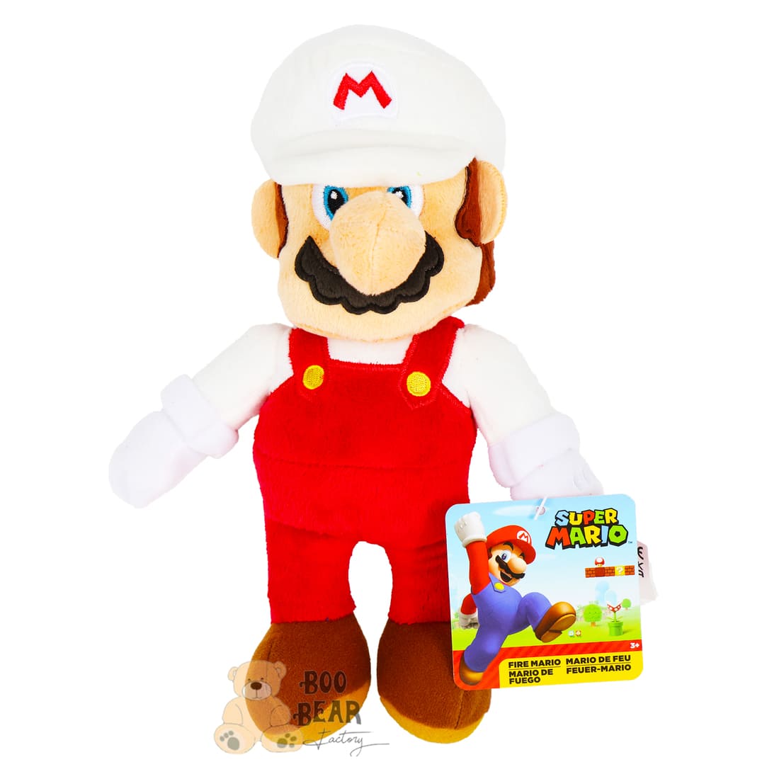 Super Mario Fire Mario Plush Toy | $13.99 | BooBear - Boo Bear