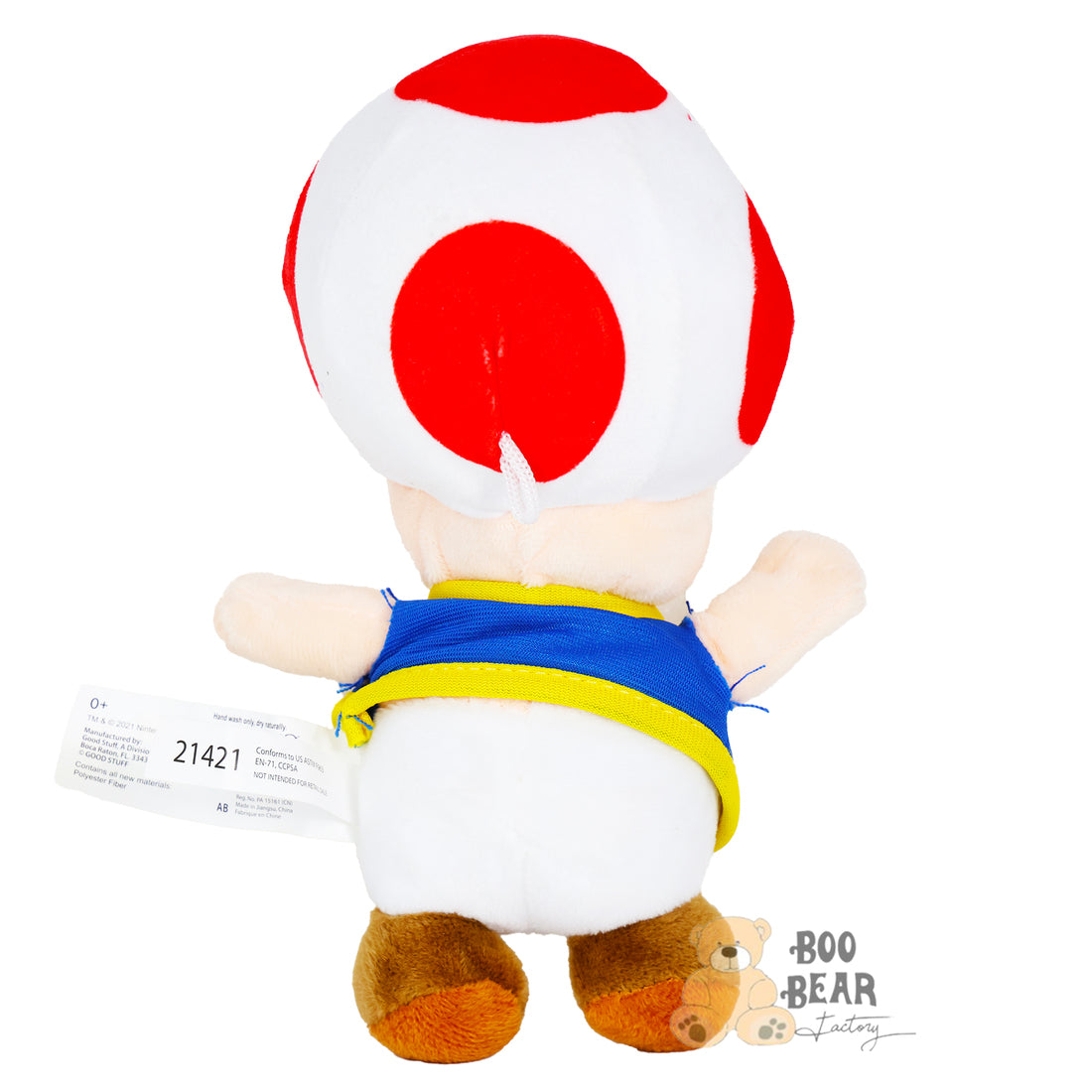 Super Mario Toad Plush Toy back