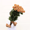 Long Stem Roses  | Harvested Fresh, Delivered Fast, and Ready to Last - Toffee / 24 Stems / Long *24 Inches*