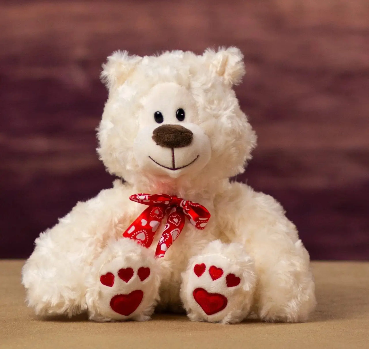 Valentines Teddy Bear White