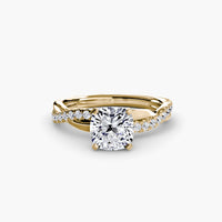 Thumbnail for The Emerald Twist Pavé Ring