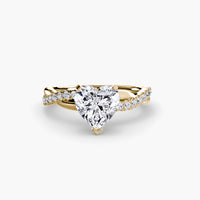 Thumbnail for The Emerald Twist Pavé Ring