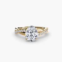 Thumbnail for The Emerald Twist Pavé Ring