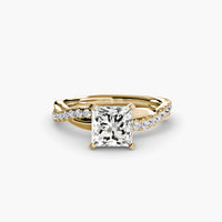 Thumbnail for The Emerald Twist Pavé Ring