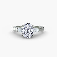 Thumbnail for Three Stone with Pavé Shoulders